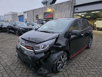 Damaged car Kia Picanto 1.2 GT-Line Led Navi Camera Keyless Leder Lane-Assist Acc Ecc Stoelverw. Stuurverw. 2021/11