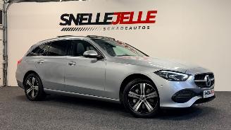 Schadeauto Mercedes C-klasse C 300 E LUXURY LINE |PANO|BURMEISTER|MEMORY SEATS| TREKHAAK|360 CAM| 2022/10