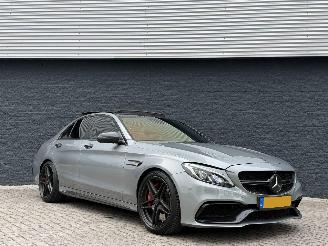 krockskadad bil auto Mercedes C-klasse C63s AMG Full Option Schaalstoelen/Head-up 2016/10