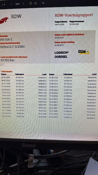 Renault Scenic 1.2 tce zen 93000km NAP!!  NAVI PDC picture 27