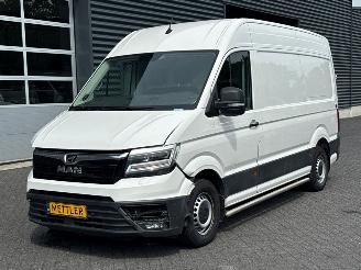 krockskadad bil bedrijf MAN TGE eTGE Bestel  Elektrisch  100kW (136pk) FWD 2019/7