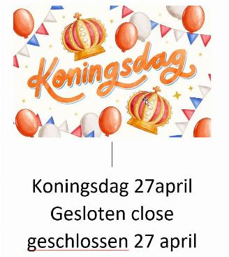  Bentley  Koningsdag 27april Gesloten close geschlossen 27 april 2026/4
