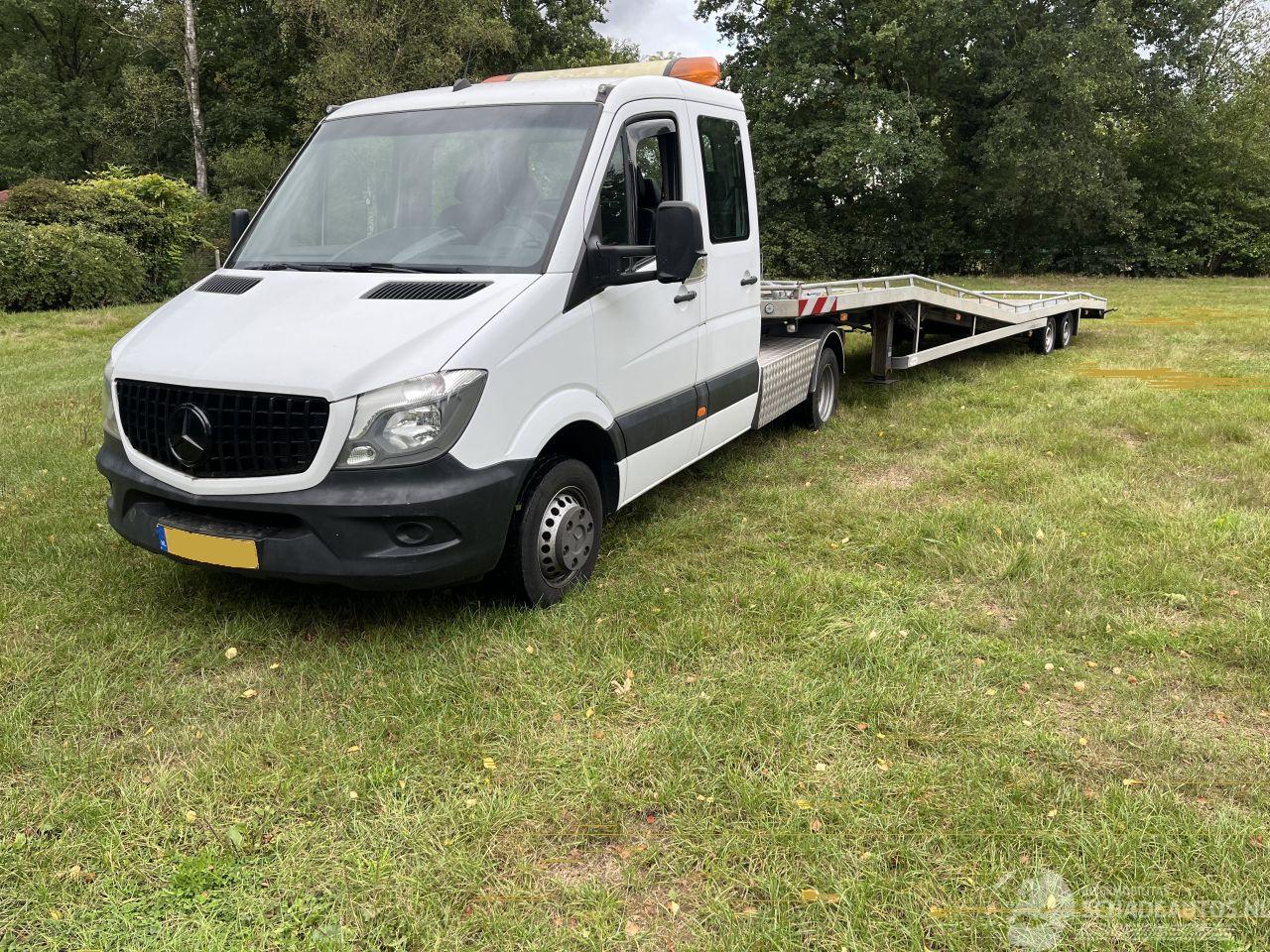 Mercedes Sprinter 519 DUBBEL CABINE MET OPLEGGER AUTOTRANSPORTER