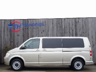 Damaged car Volkswagen Transporter T5 2.5 TDi Lang Dubbele Cabine Klima Navi Schuifdak 128KW Euro 4 2008/6