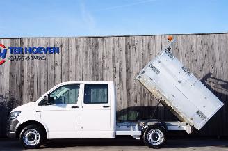 škoda osobní automobily Volkswagen Transporter T6 2.0 TDi Kipper/kieper Dubbele Cabine Airco 7-Persoons 75KW Euro 6 2016/11