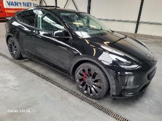 krockskadad bil auto Tesla Model Y Performance 393-KW Automaat AWD 2024/12