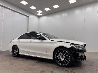 krockskadad bil auto Mercedes C-klasse 220 CDI Autom. AMG Panoramadak Navi Clima 2014/4