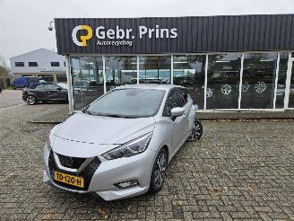 Schadeauto Nissan Micra 0.9 IG-T 12V Hatchback  Benzine 898cc 66kW (90pk) FWD 2018/7