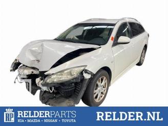 Coche siniestrado Mazda 6 6 SportBreak (GH19/GHA9), Combi, 2008 / 2013 2.0i 16V S-VT 2012/2