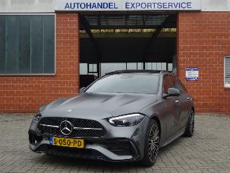 Schadeauto Mercedes C-klasse Estate 200 AMG Line Hybride 205pk, Panorama, Leer 2023/3