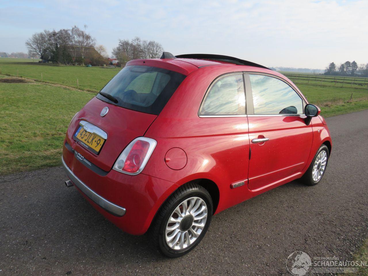 Fiat 500 1.2 Automaat Pop  Schuifdak leer Sport Airco Navigatie  2009 Topstaat