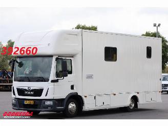 krockskadad bil auto MAN TGL 8.190 Robrise Horsetruck + Camper Camera 61.047 KM! 2019/3