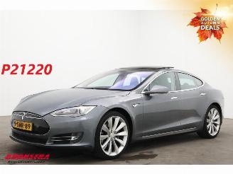 skadebil auto Tesla Model S P85+ Pano Leder Camera SHZ 2013/11