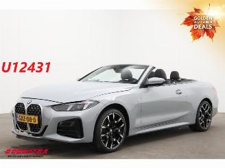 krockskadad bil auto BMW 4-serie Cabrio 420i M-Sport LED Leder Memory Camera SHZ AHK 227 km!! 2025/2