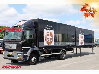 skadebil auto MAN TGM 12.240 4X2 LL Full Air Manual BDF 2X Laadbak Euro 4 2008/10