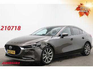 krockskadad bil auto Mazda 3 2.0 e-SkyActiv-X M Hybrid 186 Luxury LED ACC Bose HUD Memory LRHZ 2022/2