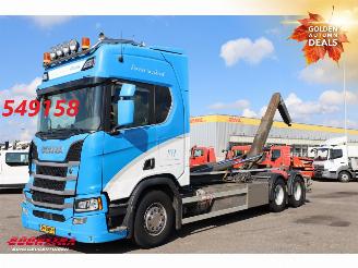 uszkodzony ciężarówki Scania R R500 6X2 Retarder VDL Haakarm Standclima Leder Navi Camera 2019/4
