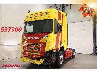 skadebil vrachtwagen Scania R R520 V8 Alcoa Leder Standairco 2019/3