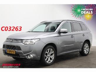 damaged passenger cars Mitsubishi Outlander 2.0 PHEV Instyle Schuifdak Leder Navi Clima Cruise Camera SHZ AHK 2014/10