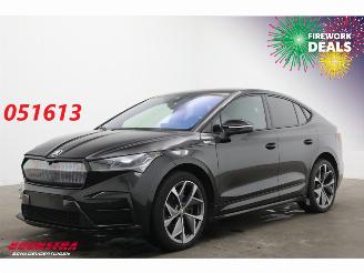 krockskadad bil auto Skoda Enyaq 80 RS LED ACC Memory HUD Pano LRHZ AHK 2022/10