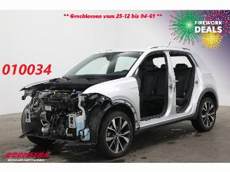 krockskadad bil auto Volkswagen T-Cross 1.0 TSI R-Line DSG Teilediebstahl ACC Virtual Clima Camera SHZ 20.232 km! 2024/11
