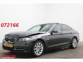damaged passenger cars BMW 5-serie 520d High Ex. Schuifdak Memory Leder Navi Clima Cruise SHZ AHK 2015/11