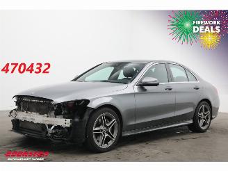 Schadeauto Mercedes C-klasse 200 9G-Tronic AMG Leder Navi Clima Cruise Camera SHZ 2019/2