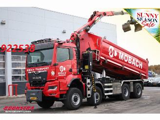 krockskadad bil vrachtwagen MAN TGS 43.510 8X8 Widespread Palfinger Q170Z84TI Kran 62.358 km!! 2024/1