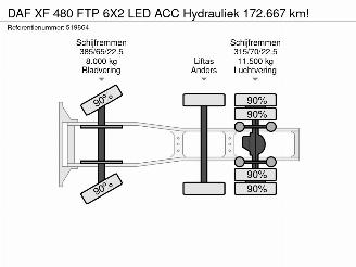 DAF XF 480 FTP 6X2 LED ACC Hydrauliek 172.667 km! picture 45