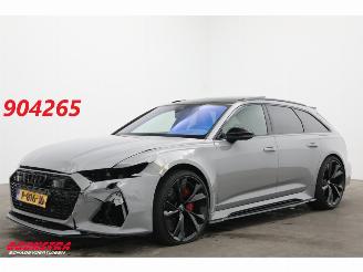 skadebil auto Audi Rs6 Avant 4.0 TFSI Quattro Urban Ceramic 305 km/h Pano ACC Memory Eventuri Intake 2021/1