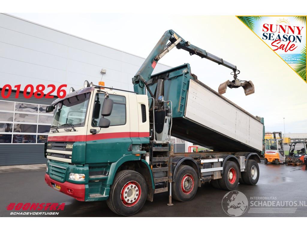 GINAF  4241 S 8X4 Kipper HMF 1643 Z2 Kran Euro 5