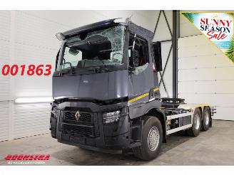 damaged trucks Renault  480 ACC 2X PTO Hydrauliek AJK Kip / Schiebe 6X4 144.786 km! 2023/4