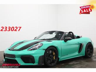 skadebil auto Porsche 718 Spyder RS Weissach PCCB Chrono Lift PTS 227 Lightergreen 2024/3