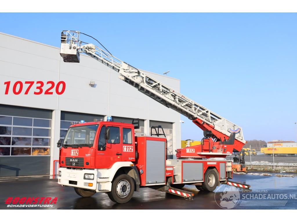 MAN LE 280 Magirus Hubarbeitsbühne Feuerwehr 25m Rettungskorb Euro 3