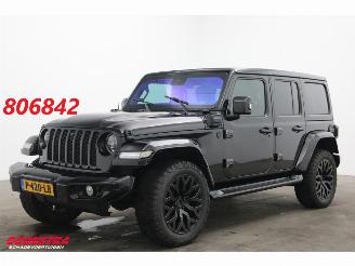 skadebil auto Jeep Wrangler Unlimited 4xe 380 Sahara Schuifdak Leder LED Alpine ACC Camera SHZ 2022/2