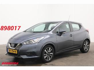 krockskadad bil auto Nissan Micra 0.9 IG-T N-Connecta Navi Airco Cruise Camera AHK 2018/12