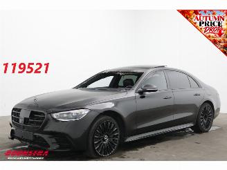 damaged passenger cars Mercedes S-klasse 580 e Lang AMG Line 4X Memory/SHZ/Ventilatie HUD AR Burmester 2023/5