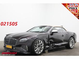 krockskadad bil auto Bentley Continental GTC 4.0 V8 Hybrid Mulliner Ceramic HUD ACC Memory 360° 4.606 km 2025/3