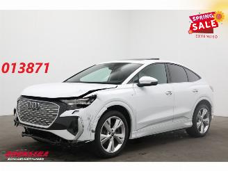 krockskadad bil auto Audi Q4 55 quattro S Edition 82 kWh Pano LED ACC Memory Camera AHK 2024/9