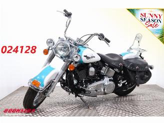 damaged motor cycles Harley-Davidson  FLSTC Heritage Softail Classic ABS Vance Hines 2016/7
