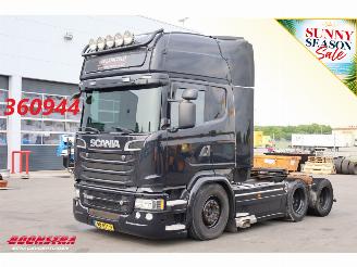 damaged trucks Scania R R580 V8 Full Air Standairco Leder 6X2 Euro 6 2014/7