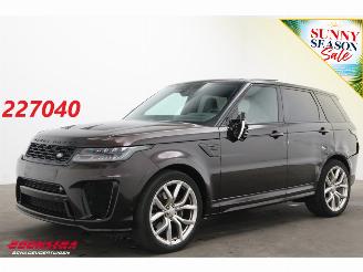 krockskadad bil auto Land Rover Range Rover sport SVR 5.0 V8 Pano LED Memory Meridian Camera 2022/10