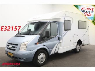 škoda kempování Dethleffs  Globevan 02 2.2 TDCI Luifel Fietsendrager Cruise 134.848 km! 2009/1