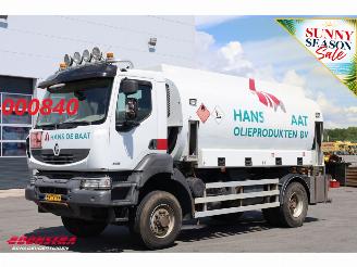 skadebil vrachtwagen Renault Kerax 380.19 4X4 Manual 2x6400L Kraftstoff Blatt/Blatt Euro 5 2010/10
