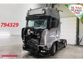 damaged trucks Scania S 590 Full Air Alcoa Standairco Retarder ACC 22.637 km! 2025/10