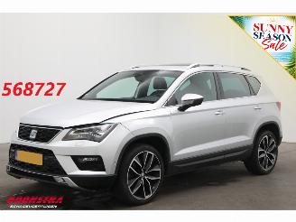 krockskadad bil auto Seat Ateca 1.4 EcoTSI DSG FR Business Intense Schuif/kantel Pano Cruise Navi Clima SHZ Camera PDC AHK 2018/5