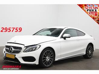 damaged passenger cars Mercedes C-klasse Coupé 180 AUT Edition 1 AMG Navi Cruise Clima Memory SHZ Camera PDC 2016/9