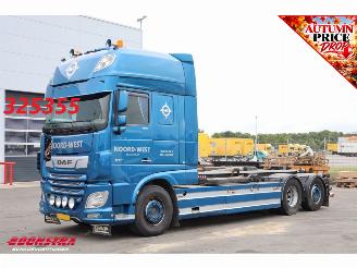 skadebil vrachtwagen DAF XF 480 FAN VDL S-25-6600 Leder Standairco Hydrauliek 6X2 Euro 6 2020/11