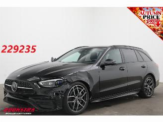 krockskadad bil auto Mercedes C-klasse Estate 200 AMG Line Memory SHZ LrHZ Virtual Apple/Android 360° AHK 2026/2