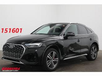 krockskadad bil auto Audi Q5 Sportback 50 TFSI e DSG quattro Competition S-Line Virtual Apple/Android Leder Memory SHZ AHK 2023/7